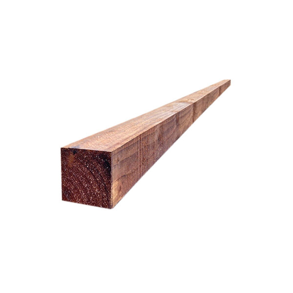 75mm fence panel post brown